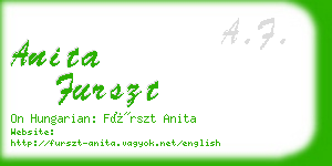 anita furszt business card